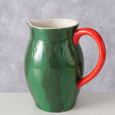 Hectarul - Carafa verde/rosu din portelan 1200 ml Melone Boltze